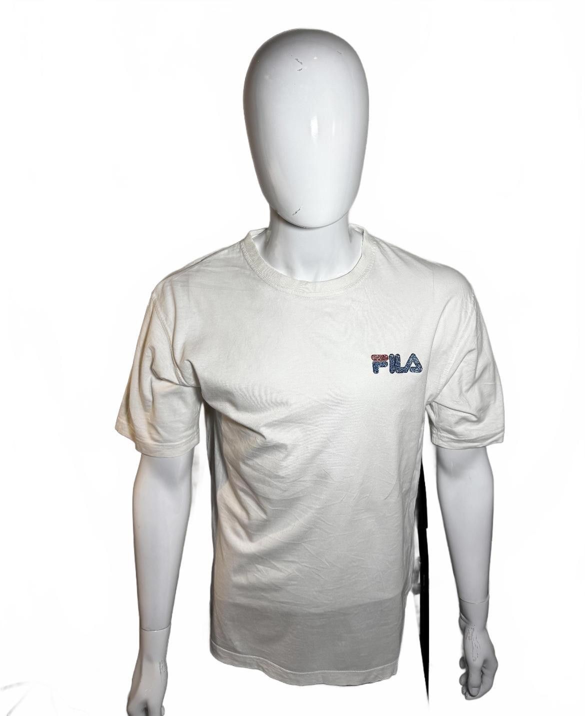 Fila Fila Logo Cotton T-Shirt - Classic White Size US M / EU 48-50 / 2 - 1 Thumbnail