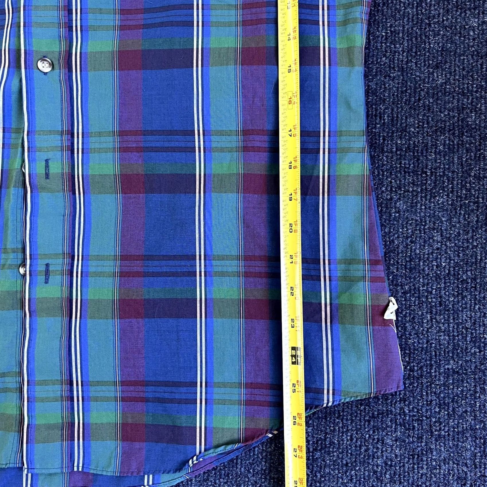 Lee VINTAGE Lee Shirt Mens Large Blue Plaid Long Sleeve Button Down Casual Size US L / EU 52-54 / 3 - 5 Thumbnail