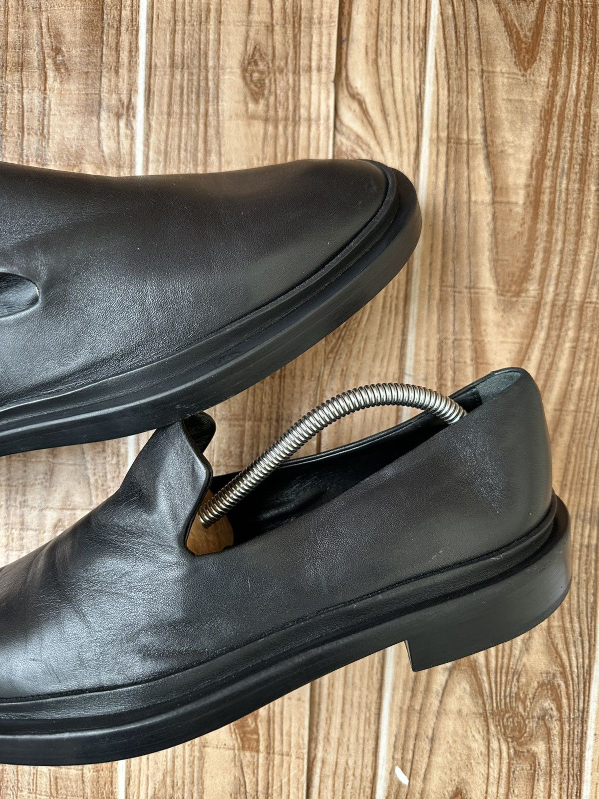 Jil Sander Jil Sander Flat Leather Black Loafer Size US 7 / EU 40 - 11 Thumbnail