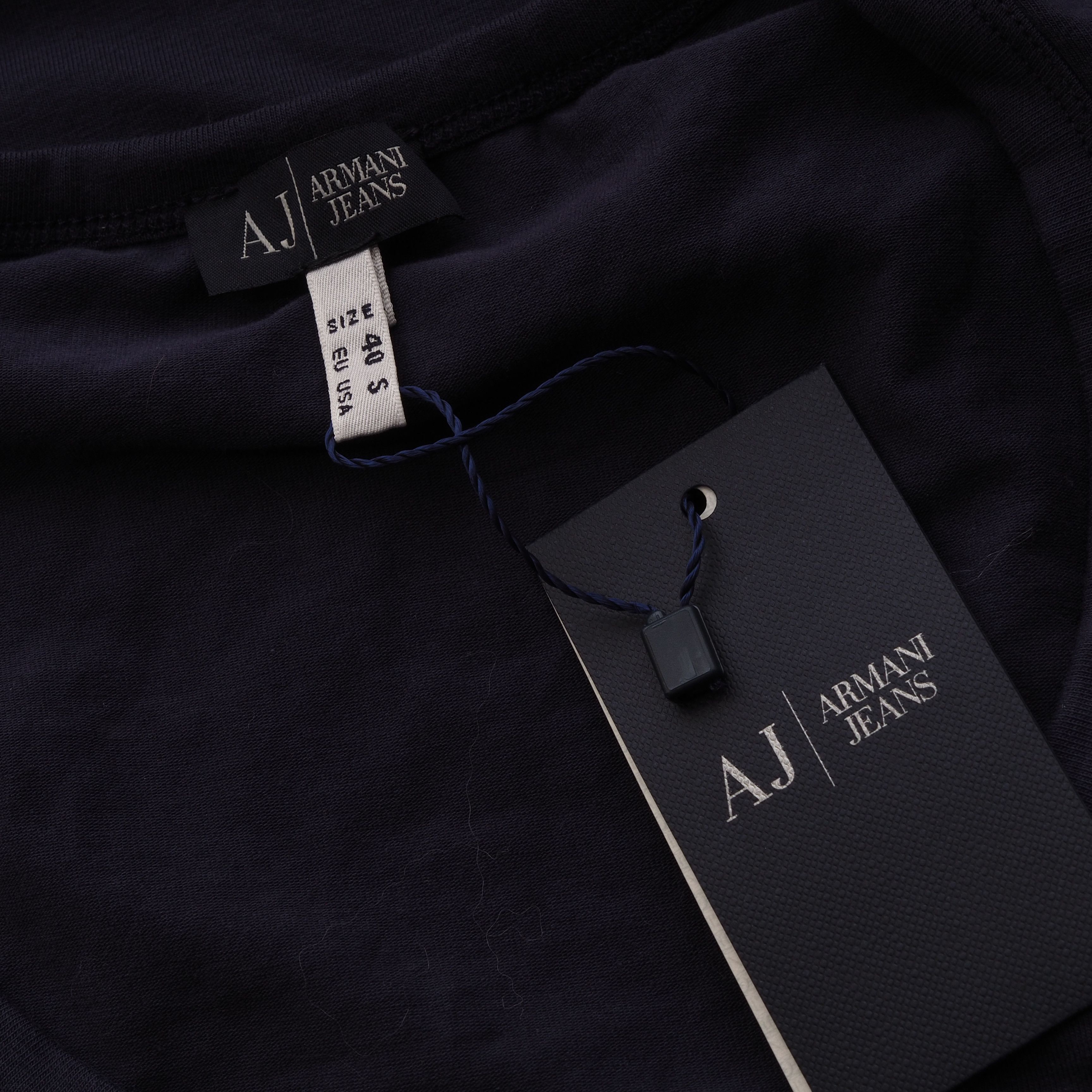 Armani Armani Jeans Women's Blue Logo Long Sleeve Top Blouse Size S / US 4 / IT 40 - 4 Thumbnail