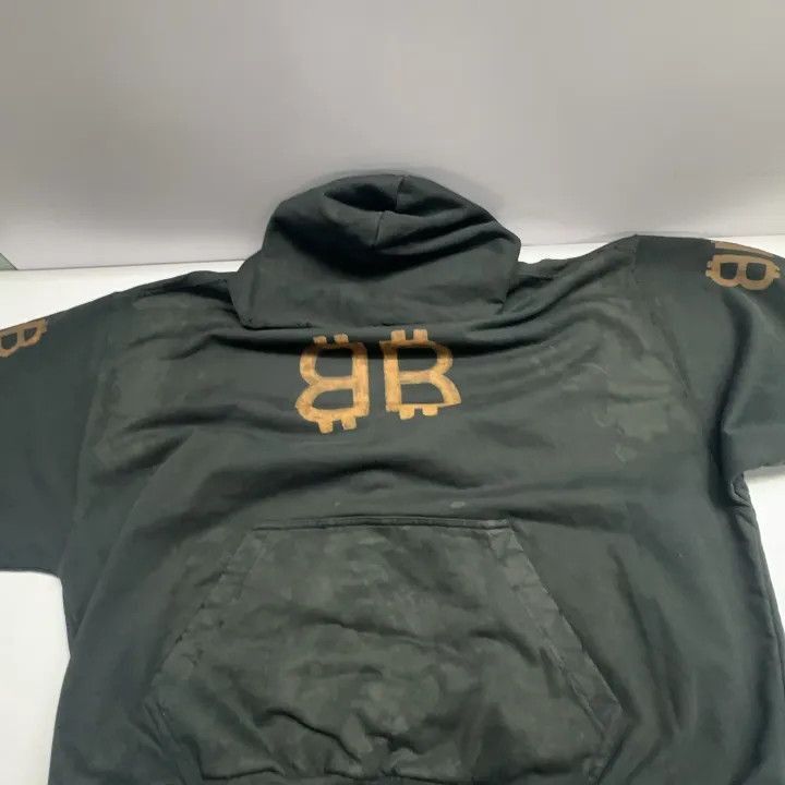 Balenciaga Balenciaga FW23 Distressed Logo Hoodie 0079-2507 Size US L / EU 52-54 / 3 - 8 Thumbnail