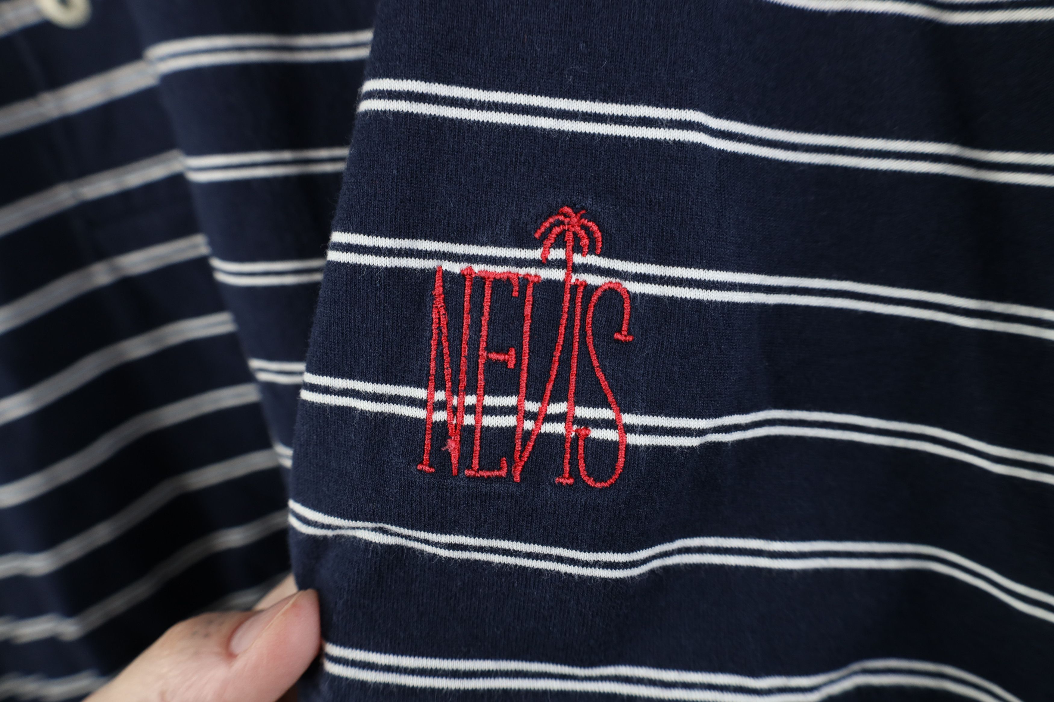 Ralph Lauren Vintage 90s Ralph Lauren Nevis Island Striped Golf Polo Size US L / EU 52-54 / 3 - 4 Thumbnail