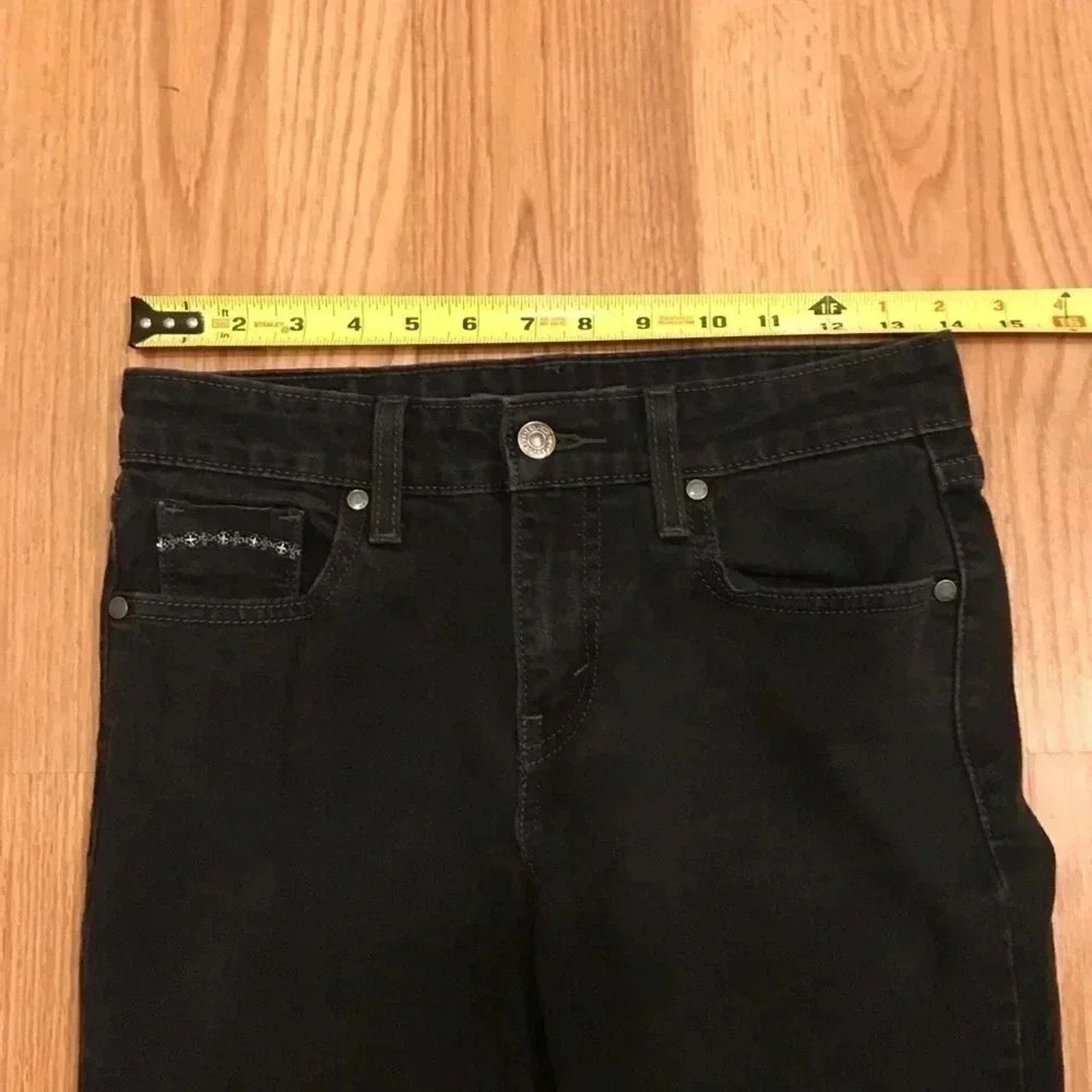 Levi's Levi's Stretch Mid Rise Skinny Black Jeans Womens Size 27" / US 4 / IT 40 - 6 Thumbnail