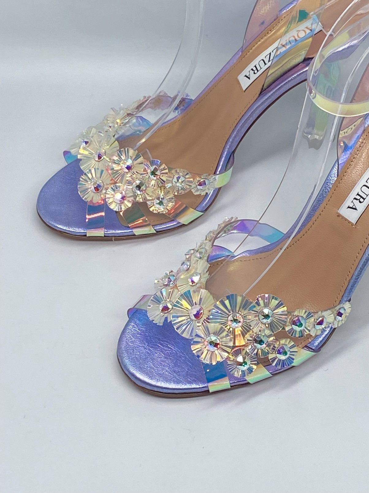Aquazzura Aquazzura Meteorite PVC Embellished Strappy Sandals size 36 Size US 6 / IT 36 - 5 Thumbnail