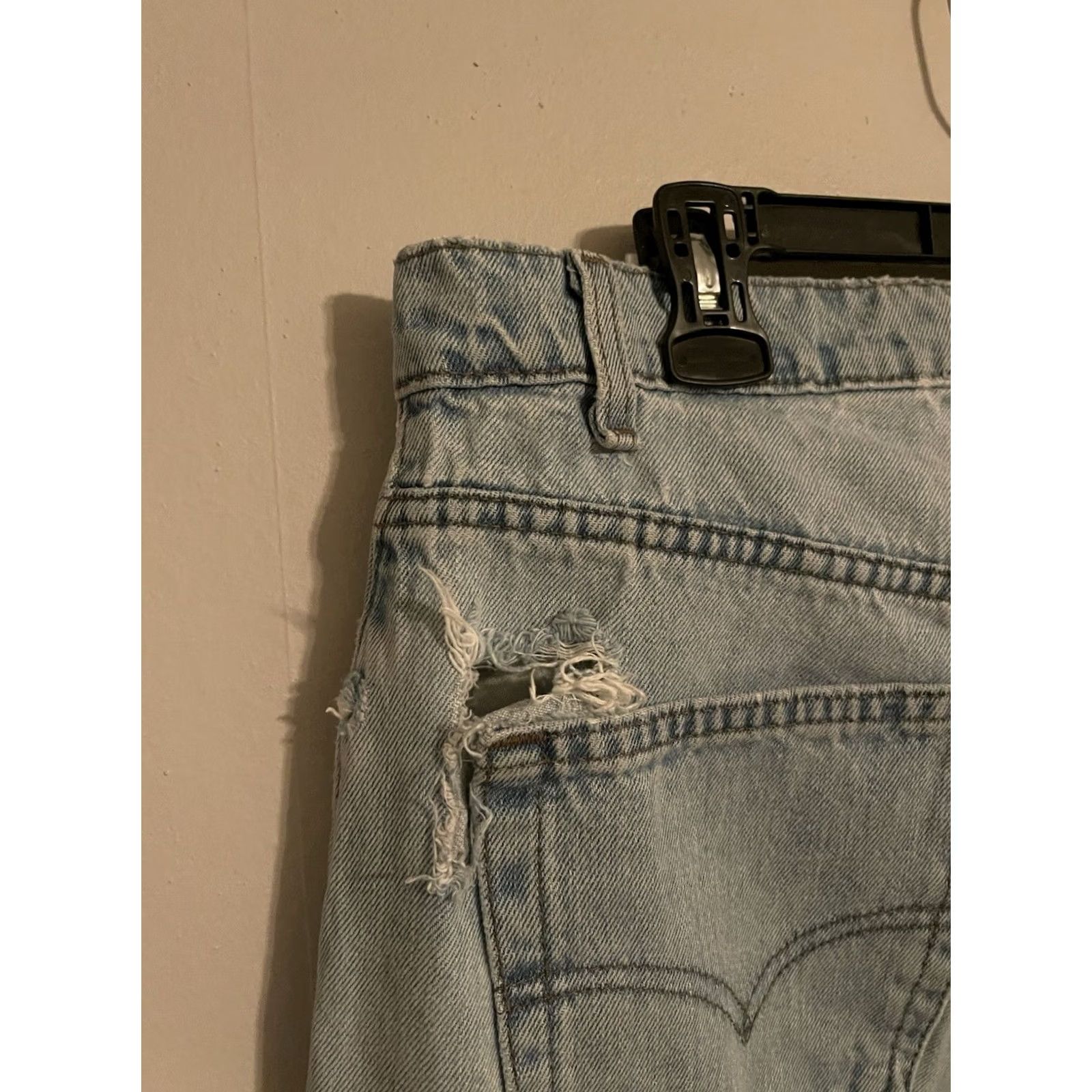Levi's VINTAGE Levi's Silvertab Jeans Baggy Distressed USA 35x30 Mens Jeans Regular 35in Inseam Blue Cotton Denim 1996 Size US 35 - 7 Thumbnail