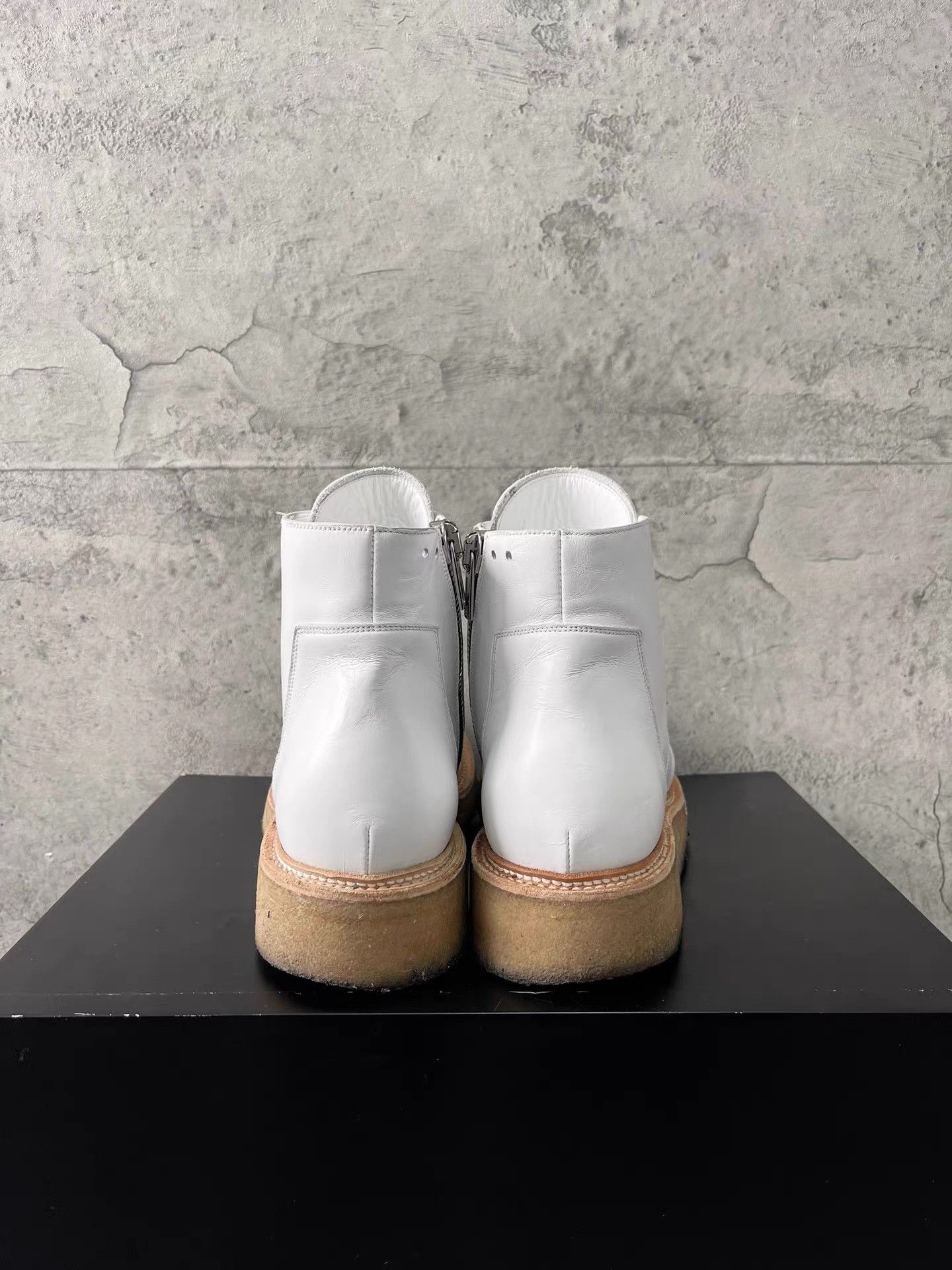Rick Owens Rick Owens Milk White Leather Boots K34 Size US 9 / EU 42 - 7 Thumbnail