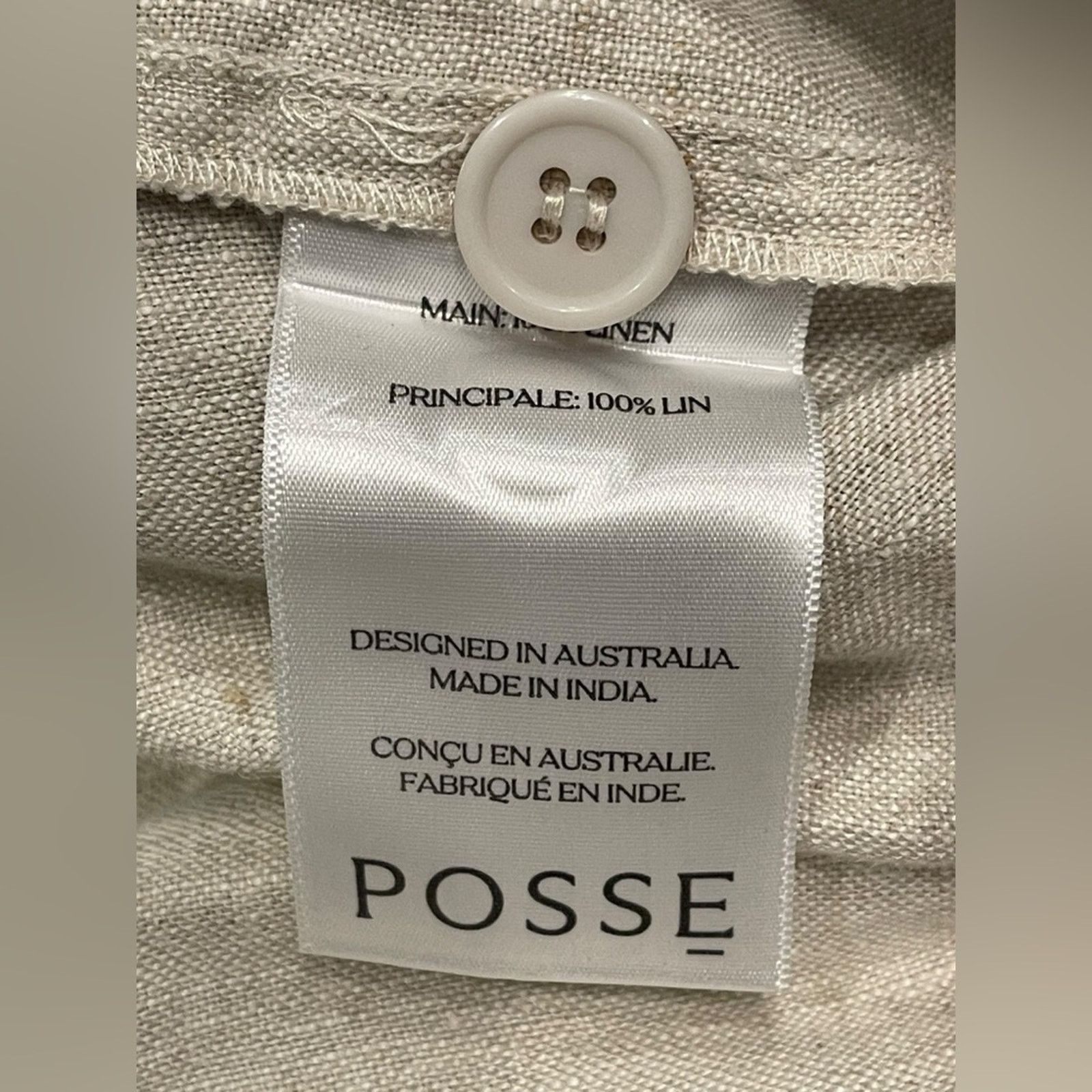 Other Posse Women's Tan linen Pant Size:S Size 28" / US 6 / IT 42 - 10 Thumbnail