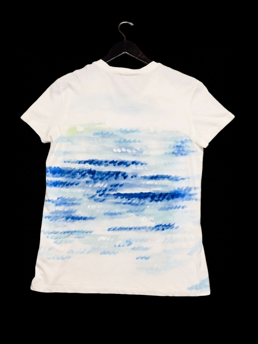 Moncler Moncler Beach Print T-Shirt Size L / US 10 / IT 46 - 2 Thumbnail