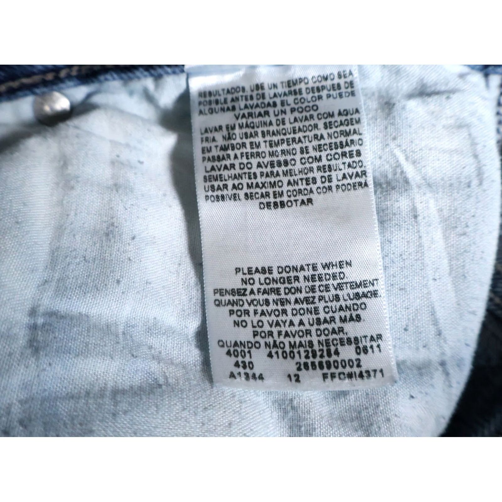 Levi's Levi's 569 Jeans Men 36 x 29 Blue Denim 5-Pocket Straight Relaxed Zip Fly Flap Back Pockets Vintage No Size US 36 / EU 52 - 4 Thumbnail