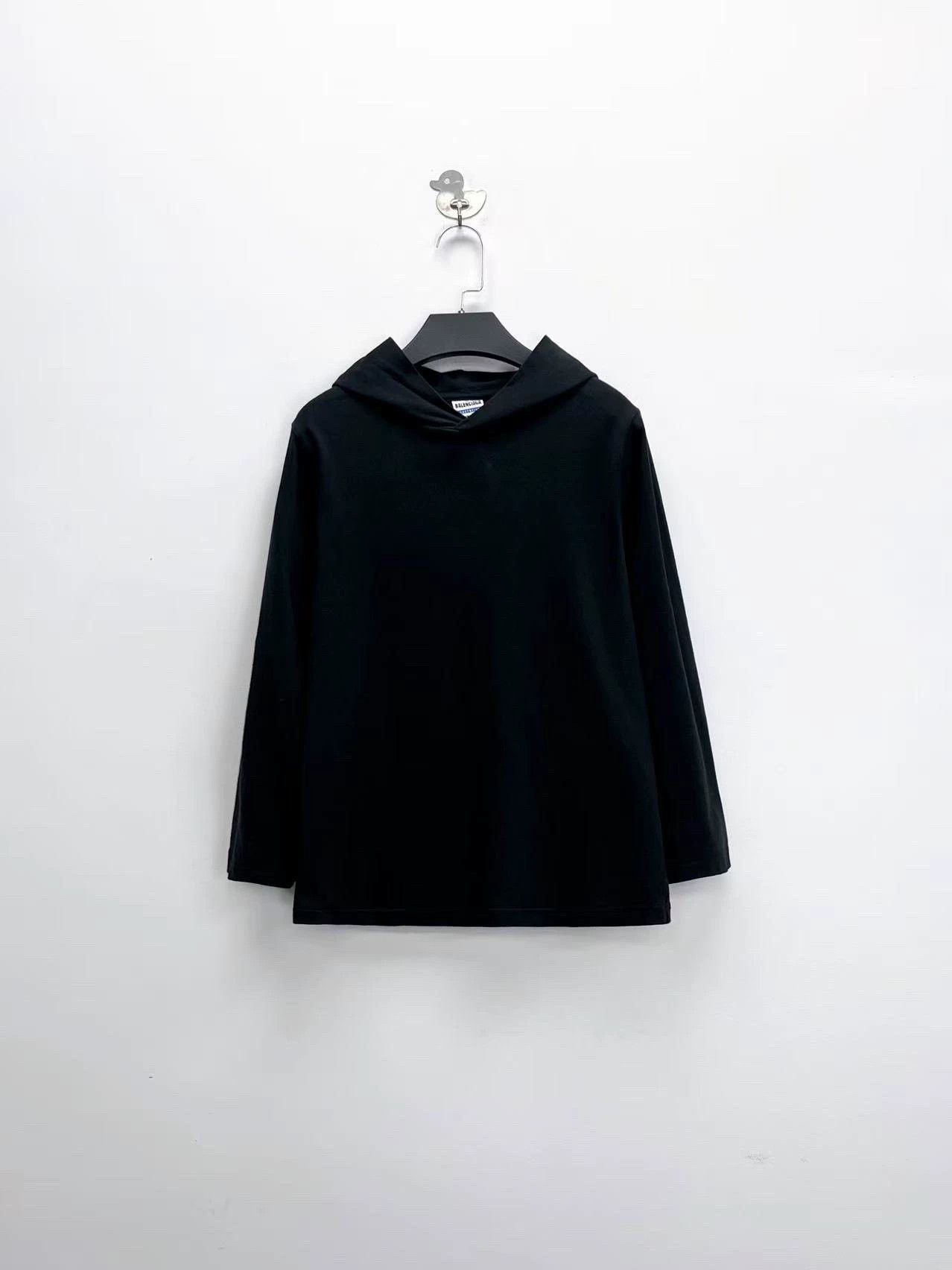 Balenciaga balenciaga black logo hoodie size L Size US L / EU 52-54 / 3 - 1 Thumbnail