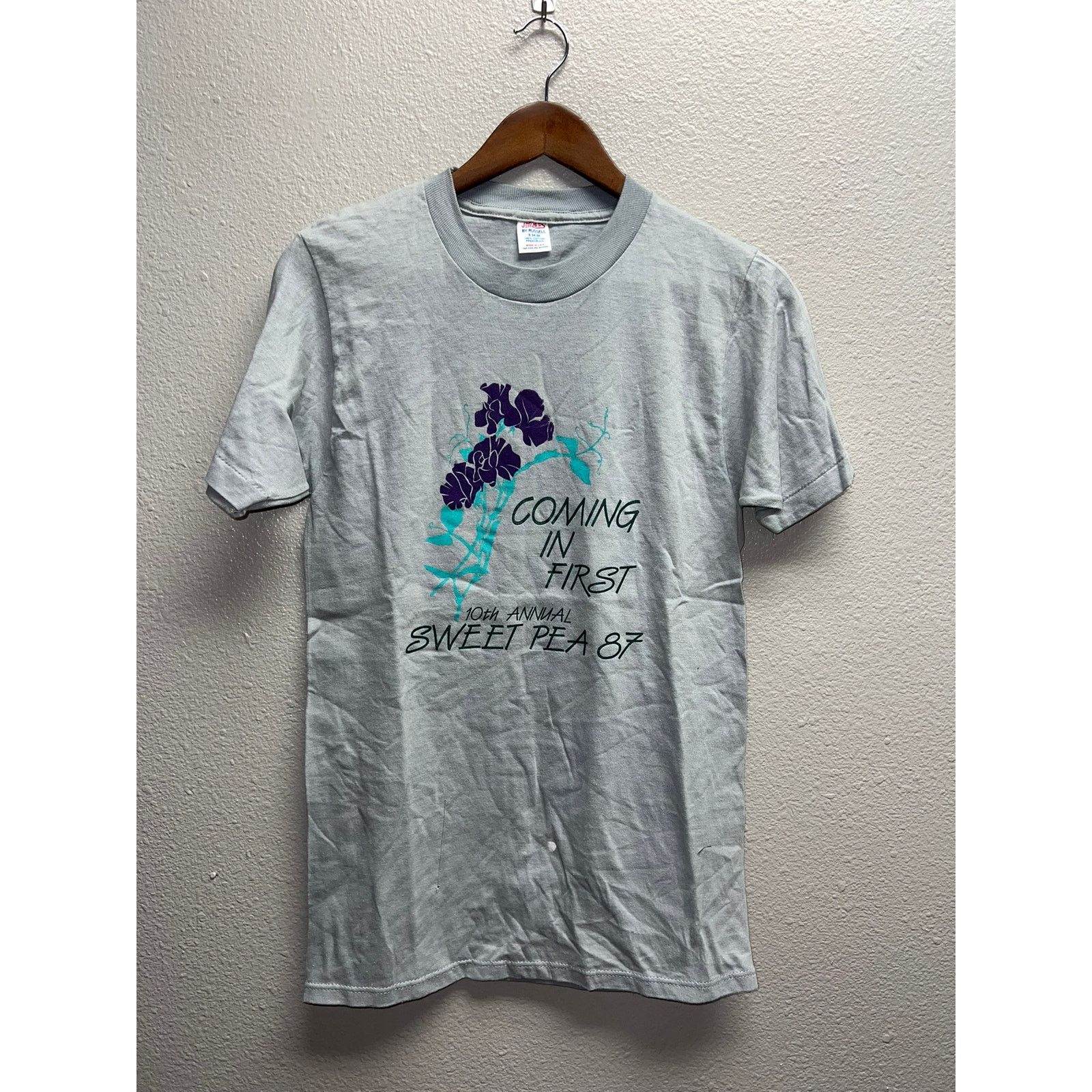 Jerzees Vintage Test Print Shirt Sweet Pea 1987 Denver Broncos 80s S Size US S / EU 44-46 / 1 - 1 Thumbnail