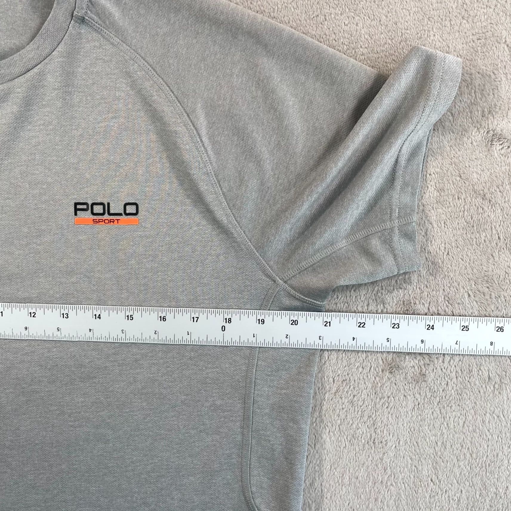 Vintage Polo Ralph Lauren Sport Performance T Shirt Men Medium Gray Chest Logo Wicking Size US M / EU 48-50 / 2 - 7 Thumbnail