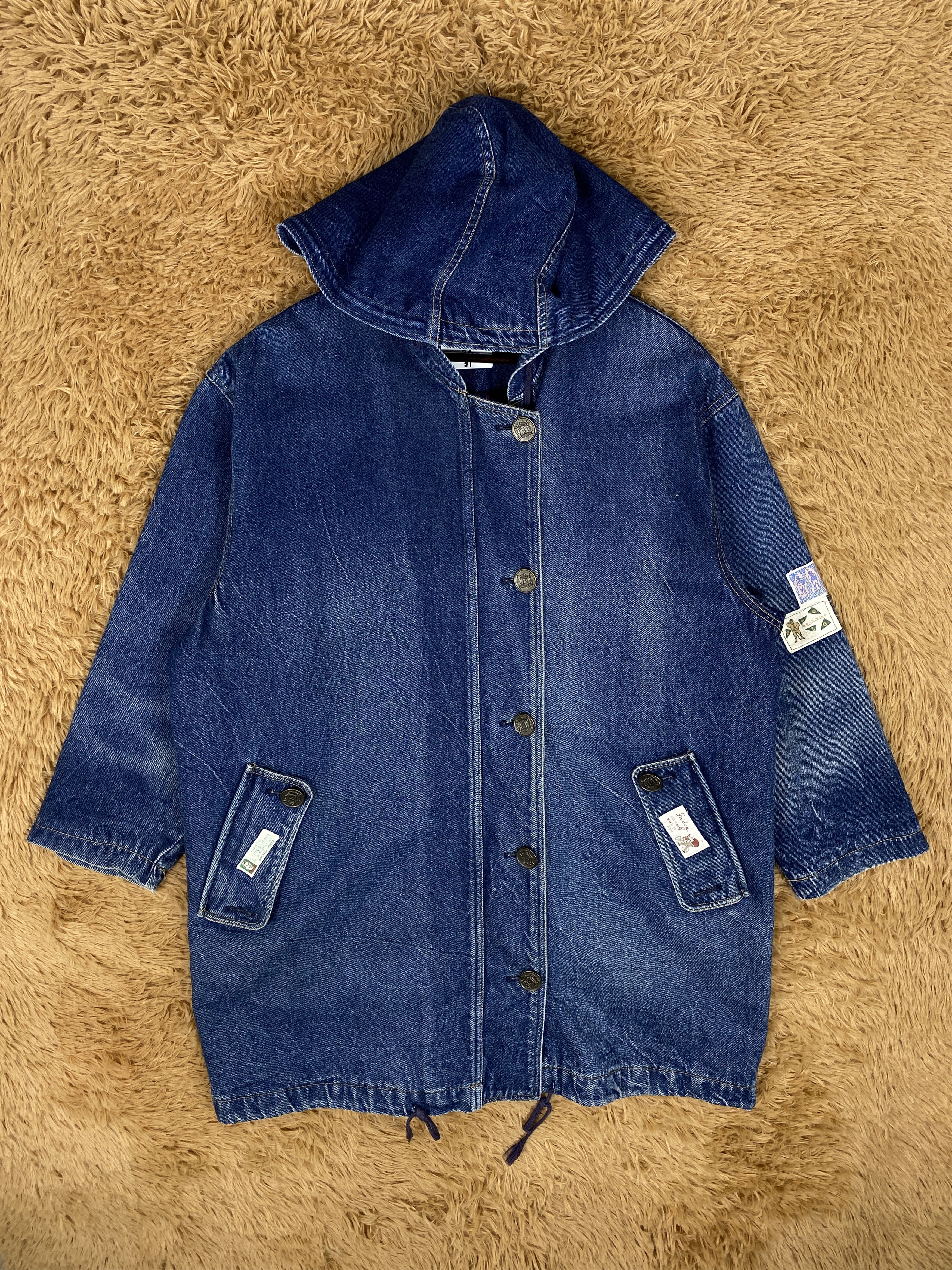 Japanese Brand Vintage Bois De Boulogne Denim Jacket J2338 Size US L / EU 52-54 / 3 - 1 Thumbnail