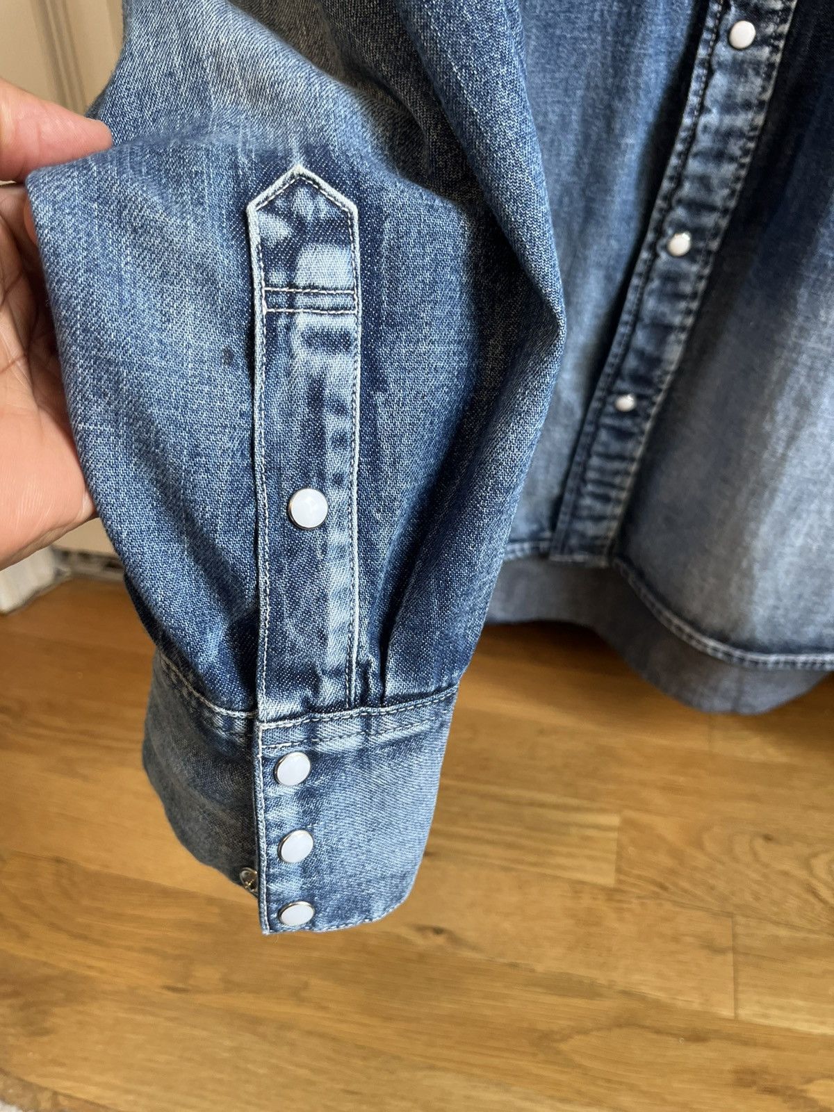 Visvim SOCIAL SCULPTURE SHIRT DMGD INDIGO Size US M / EU 48-50 / 2 - 4 Thumbnail