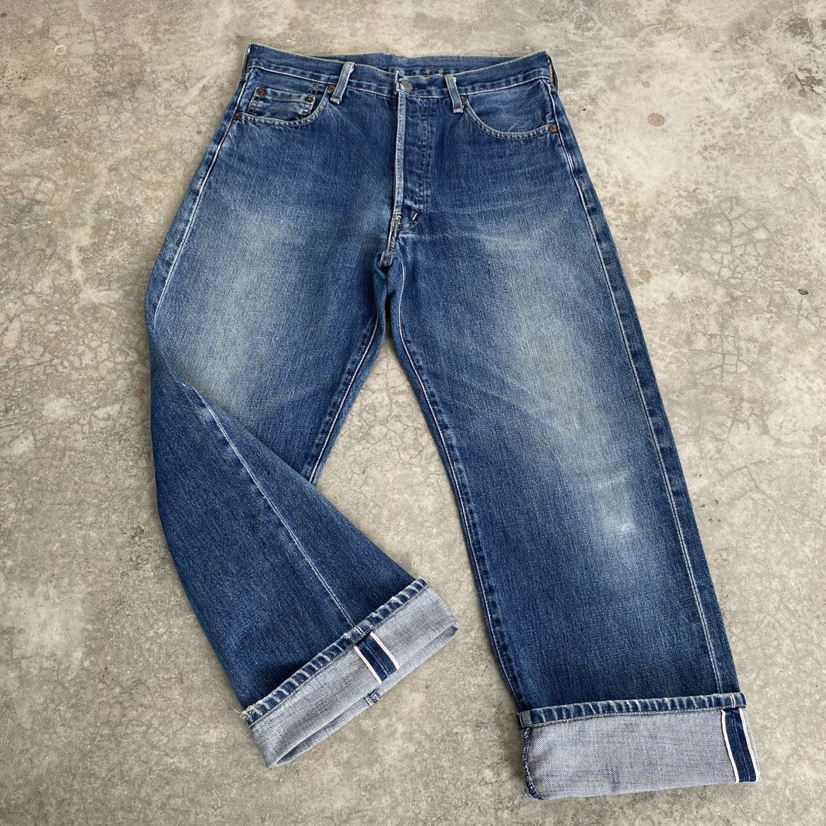 Levi's Vintage 90’s Levis 503B Big E Faded Blue Selvedge LVC Jeans Size US 30 / EU 46 - 1 Thumbnail