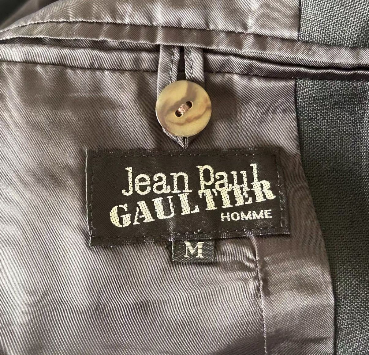 Yohji Yamamoto Jean Paul Gaultier Tortoiseshell Horn Button Blazer K4 Size US M / EU 48-50 / 2 - 7 Thumbnail