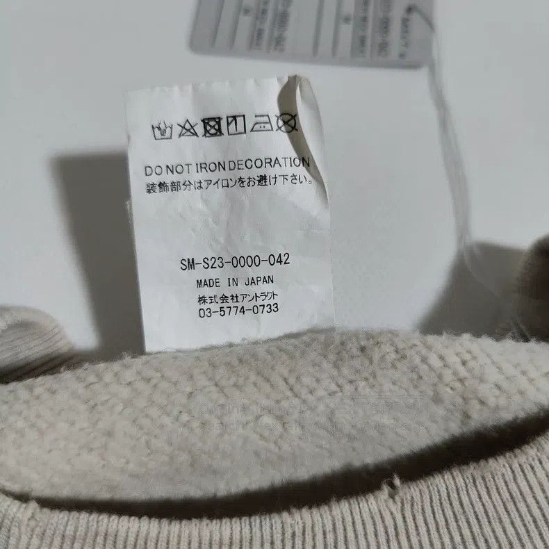 Saint Michael Saint Michael Rose print worn-out pullover sweatshirt Size US M / EU 48-50 / 2 - 5 Thumbnail