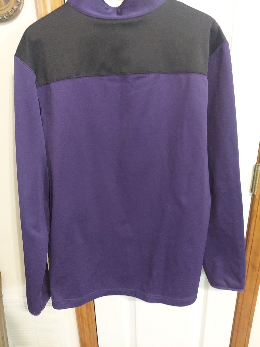 NFL Baltimore Ravens Purple 1/4 Zip Pullover Size XL Stretch NF Size US XL / EU 56 / 4 - 7 Thumbnail
