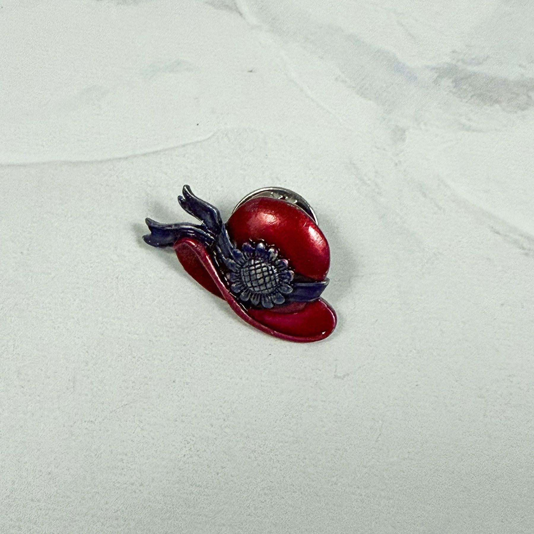 Vintage VTG 1990s Jonette Jewelry Red Hat Society Tie Tack Lapel Pin Size ONE SIZE - 3 Thumbnail