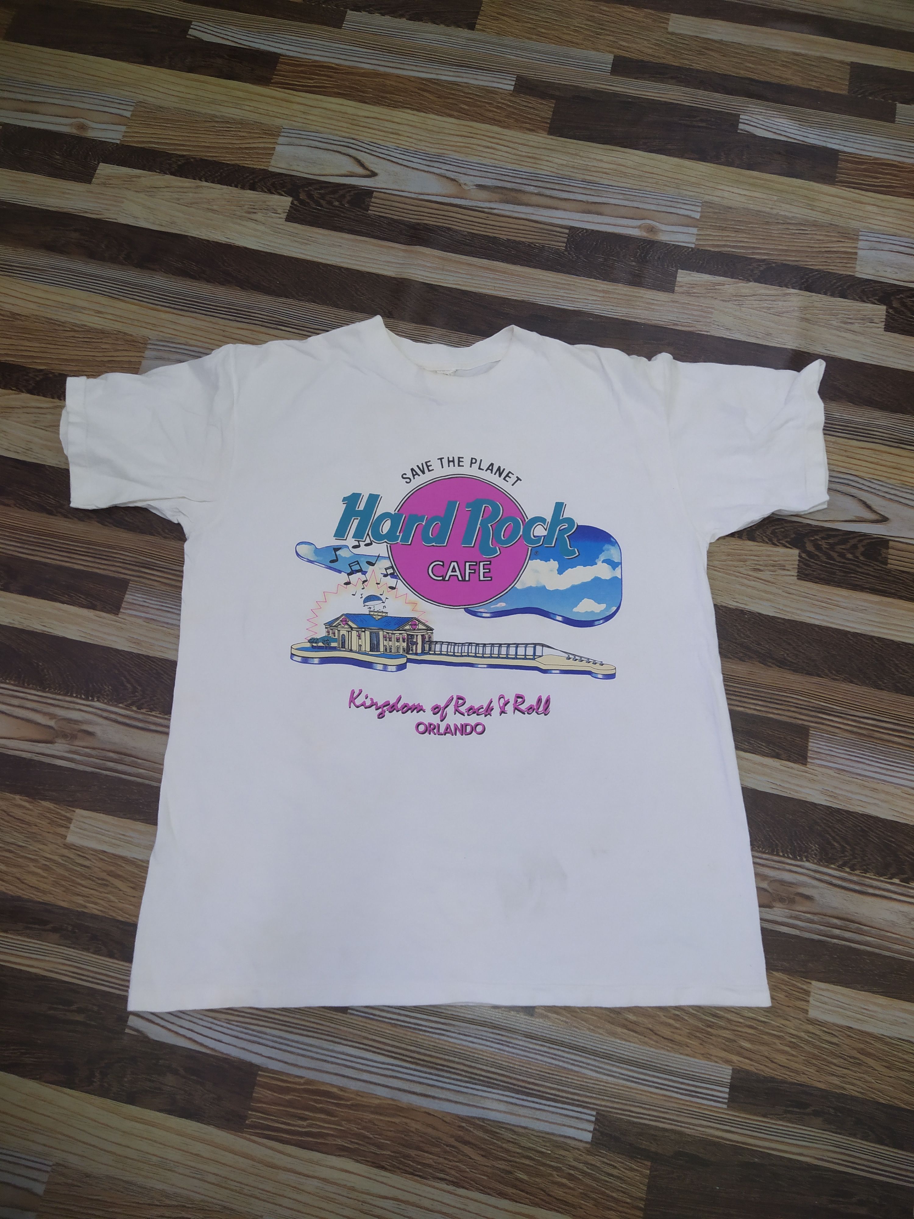Vintage Hard Rock Cafe Kingdom of Rock & Roll Orlando Size US XL / EU 56 / 4 - 7 Thumbnail