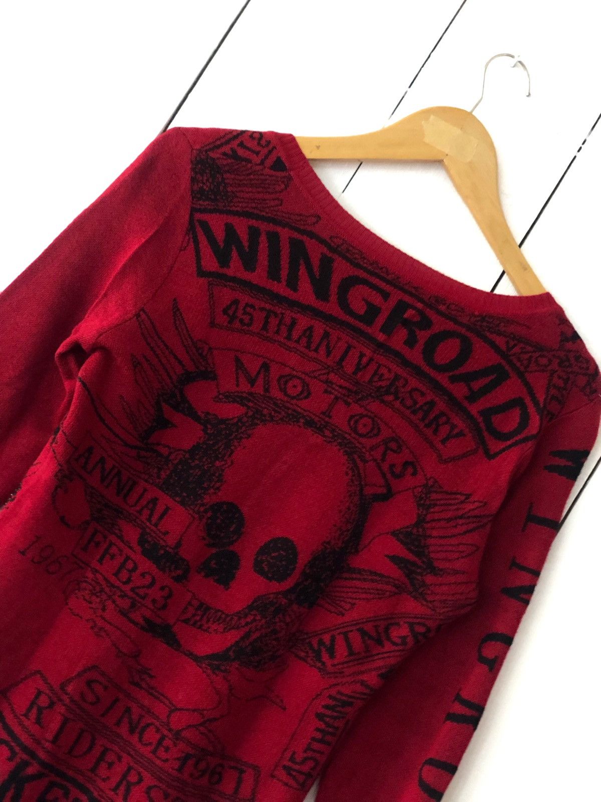 Beauty Beast × Hysteric Glamour × Japanese Brand JAPANESE WINGROAD KNIT 45TH ANNIVERSARY PUNK SKULL STYLE Size M / US 6-8 / IT 42-44 - 5 Thumbnail