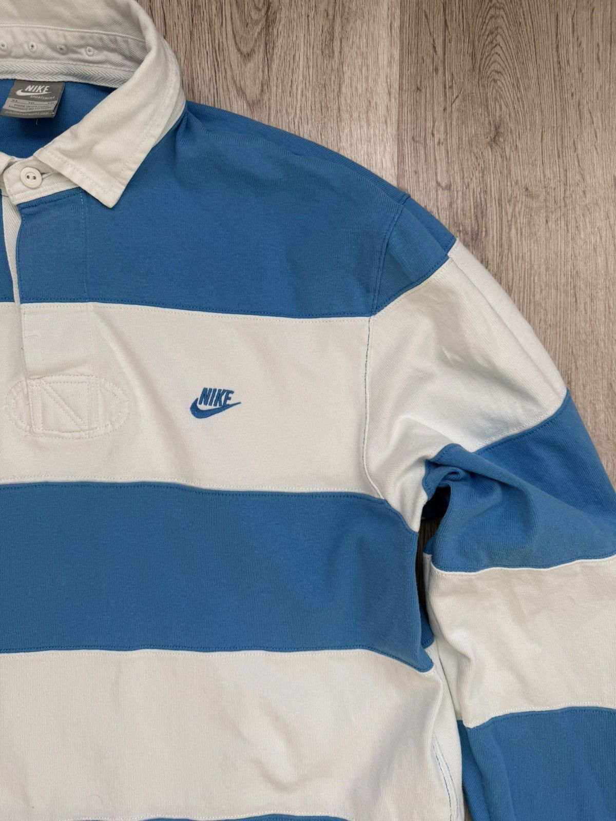 Nike Rare vintage Nike stripe rugby polo Size US XL / EU 56 / 4 - 2 Thumbnail
