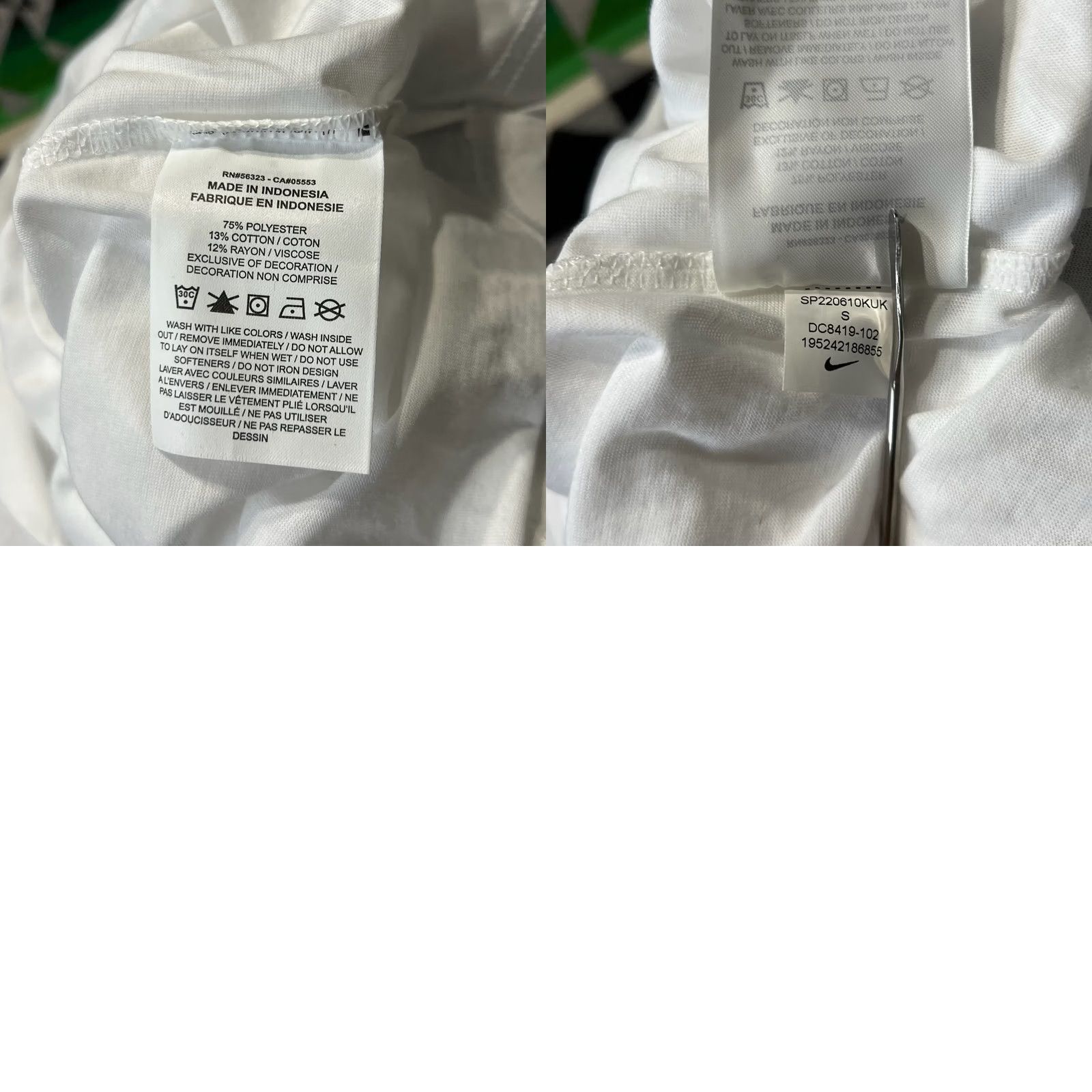 Nike Nike Shirt Mens S White Dri Fit Sleeve Baseball Gym Size US S / EU 44-46 / 1 - 9 Thumbnail