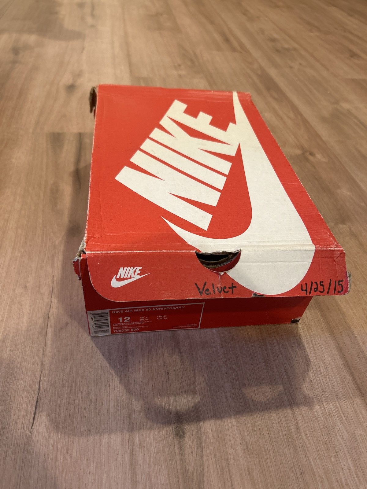 Nike Nike Air Max 90 “Red Velvet” Size US 12 / EU 45 - 8 Thumbnail