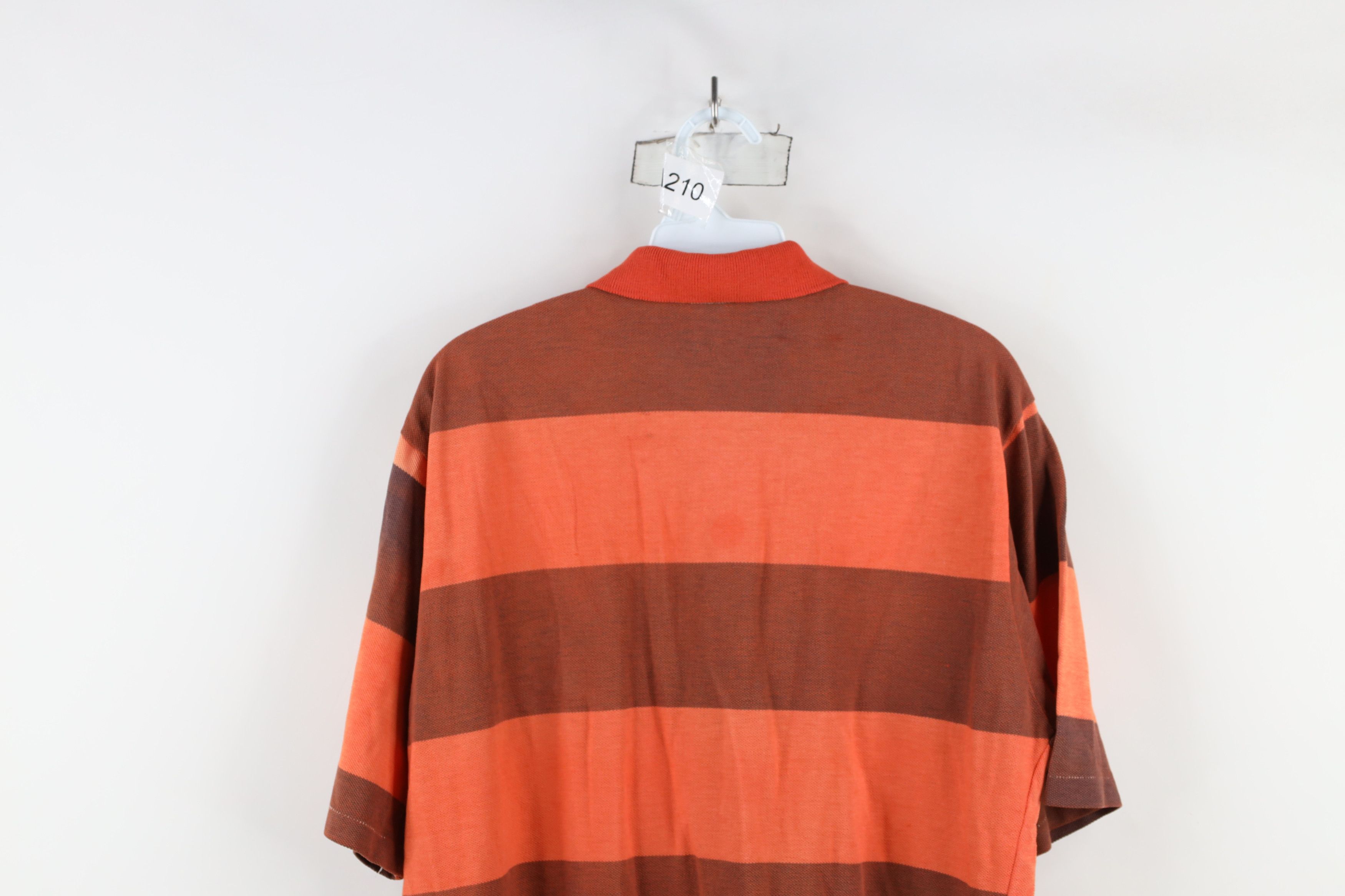Ralph Lauren × Vintage Vintage 90s Ralph Lauren Spell Crest Striped Polo Shirt USA Size US L / EU 52-54 / 3 - 12 Thumbnail