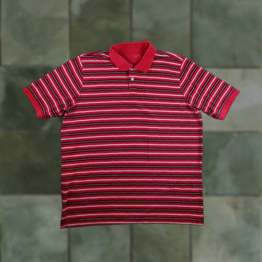 Vintage VINTAGE Covington Polo Shirt Men XL Red Striped Short Sleeve Casual Golf Preppy ClassicMens Size US XL / EU 56 / 4 - 1 Thumbnail