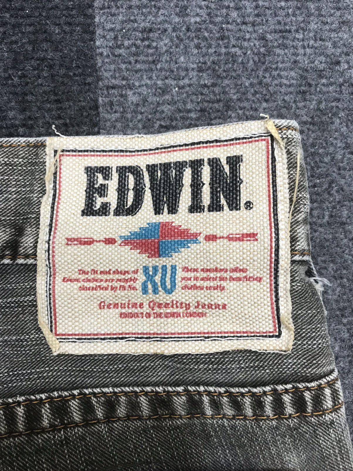 Edwin 💥FLARE💥EDWIN NAVAJO BLACK WASH SICK FADES WIDE DENIM F251 Size US 36 / EU 52 - 18 Thumbnail