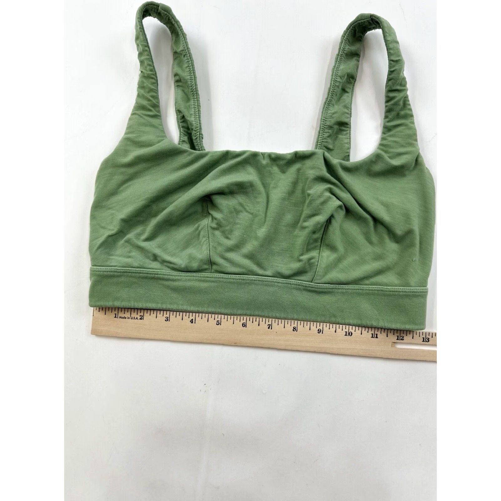 Vintage Parade Bralette Women’s 1 Green Sports Bra Soft Size ONE SIZE - 6 Thumbnail