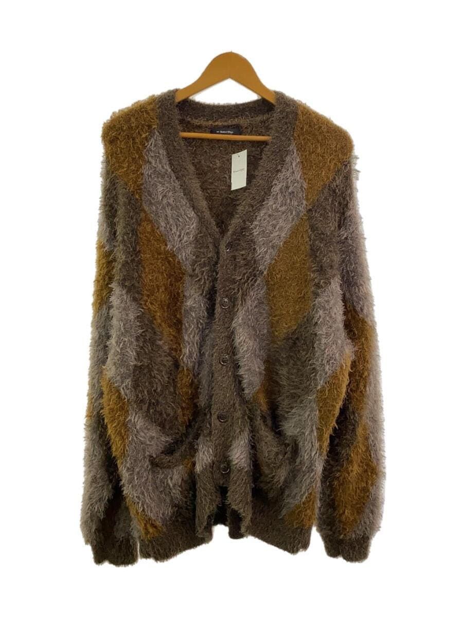 Number (N)ine Fuzzy Argyle Cardigan Size US XL / EU 56 / 4 - 1 Thumbnail