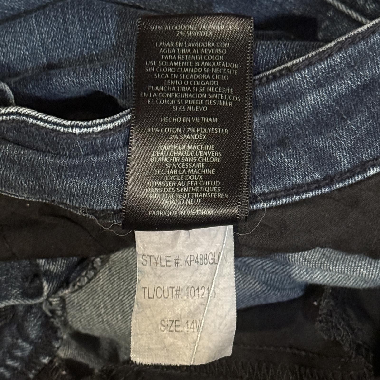 Other KUT Diana Skinny Jeans Dark Blue Stretch Denim – Women's 14W Size 36" / US 14 / IT 50 - 8 Thumbnail
