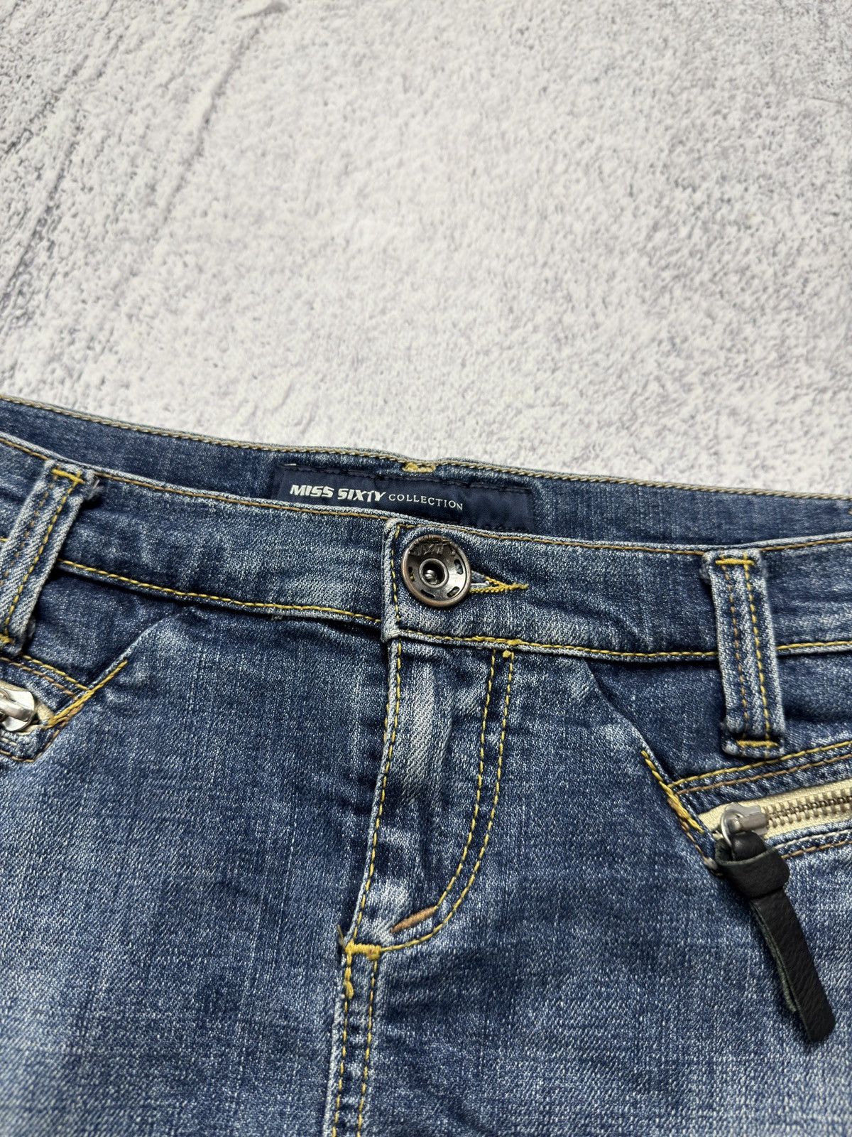 Miss Sixty Vintage Y2K Miss Sixty Denim Low Rise Mini Skirt Size M Size 27" / US 4 / IT 40 - 5 Thumbnail