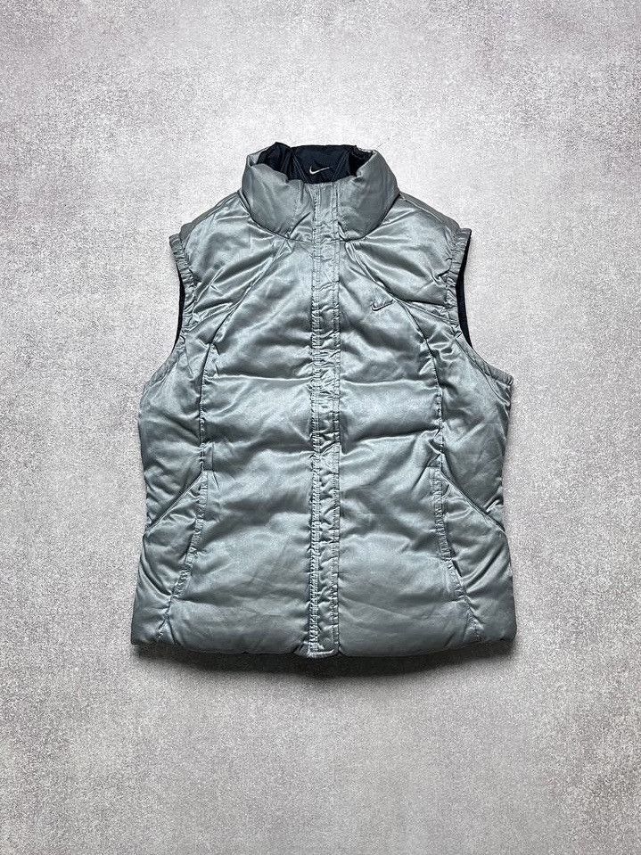 Nike Vintage Nike Swoosh Reversible Puffer Vest S Size US S / EU 44-46 / 1 - 2 Thumbnail