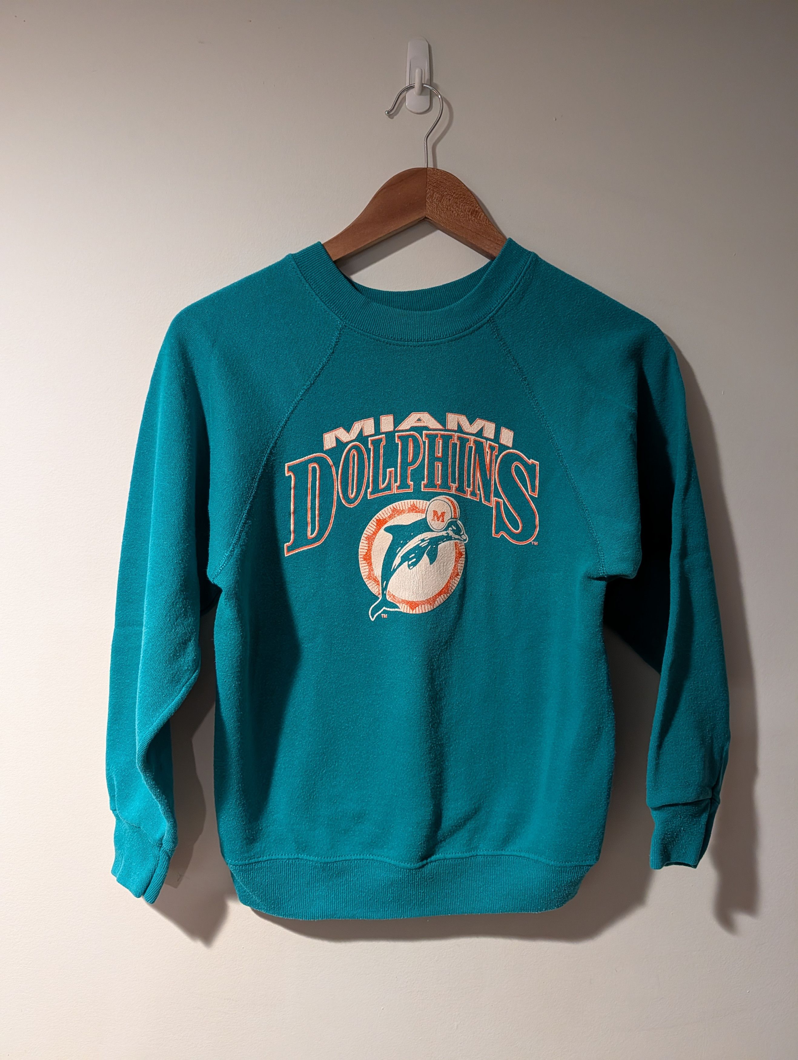 NFL Vintage Miami Dolphins Sweatshirt 80s NFL Crewneck Artex Size US L / EU 52-54 / 3 - 1 Thumbnail