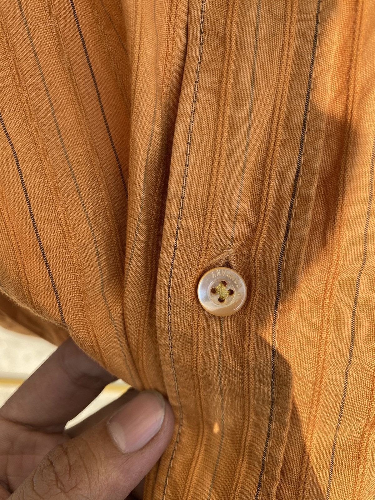 C.P. Company 1990s C.P Company - Crinkle Pinstripe Shirt Size US M / EU 48-50 / 2 - 4 Thumbnail