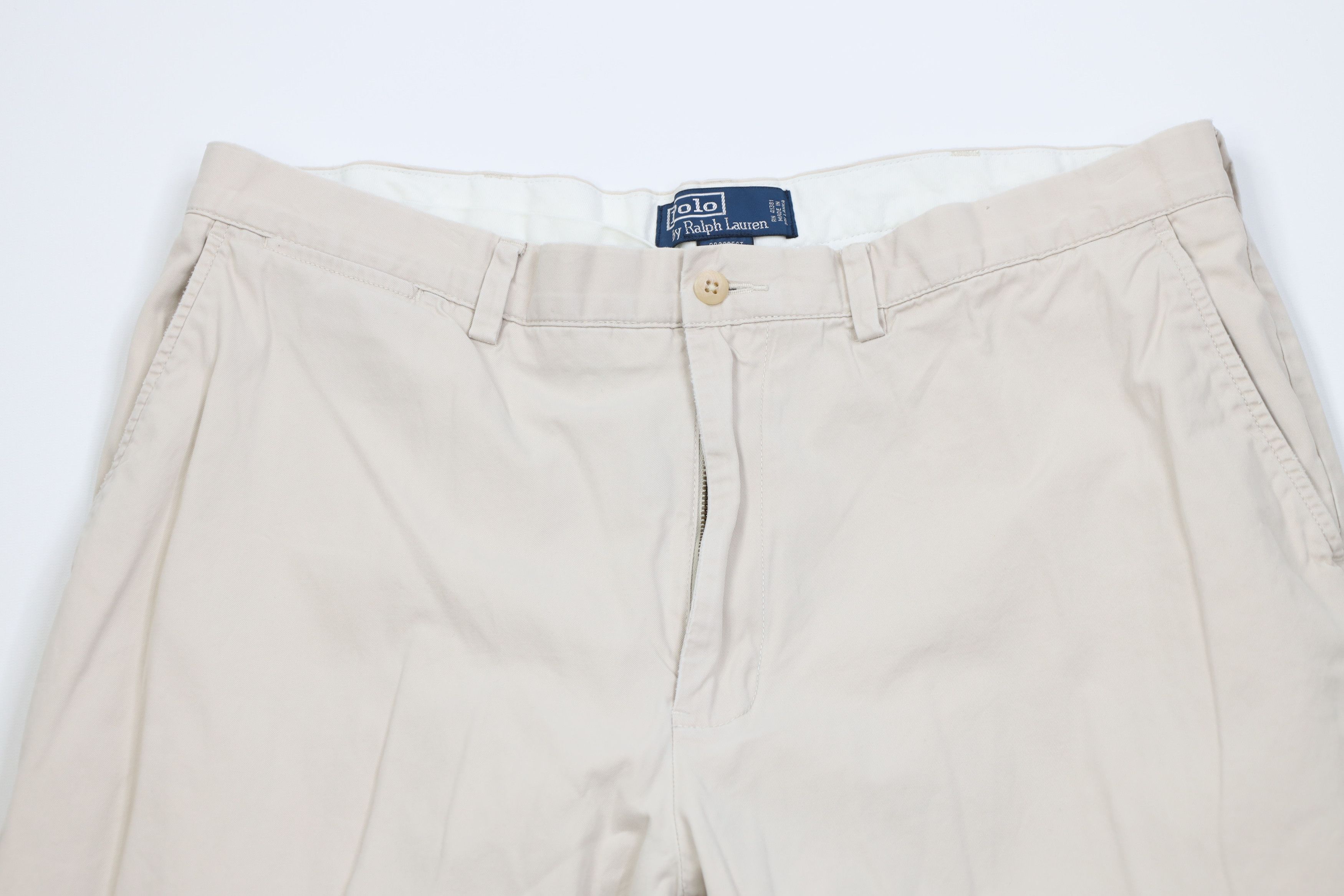 Ralph Lauren Vintage 90s Ralph Lauren Prospect Wide Leg Chino Pants Stone Size US 38 / EU 54 - 2 Thumbnail