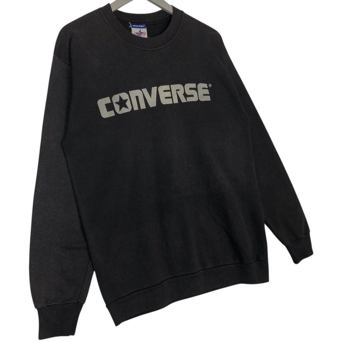 Vintage Vintage Converse Sweatshirt Crewneck Black Big Logo Size M Size US M / EU 48-50 / 2 - 3 Thumbnail