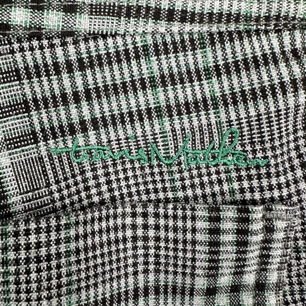 TravisMathew Travis Mathew Golf Shorts Mens 34 Black Green Plaid Chino Flat Front Stretch Size US 34 / EU 50 - 6 Thumbnail