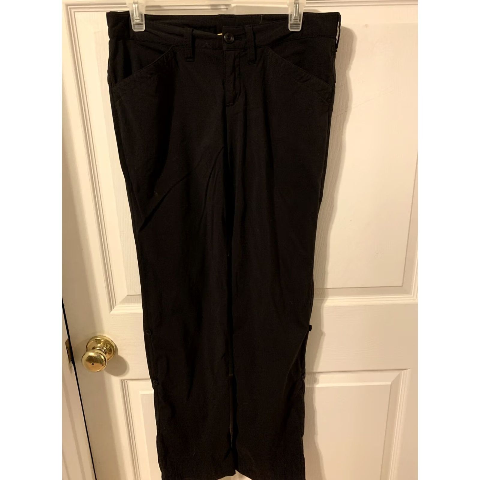 Eddie Bauer Eddie Bauer Womens Pants Black Roll Up Outdoor 4 Nylon/Spandex Light See Photos Mens? Size 27" / US 4 / IT 40 - 2 Thumbnail