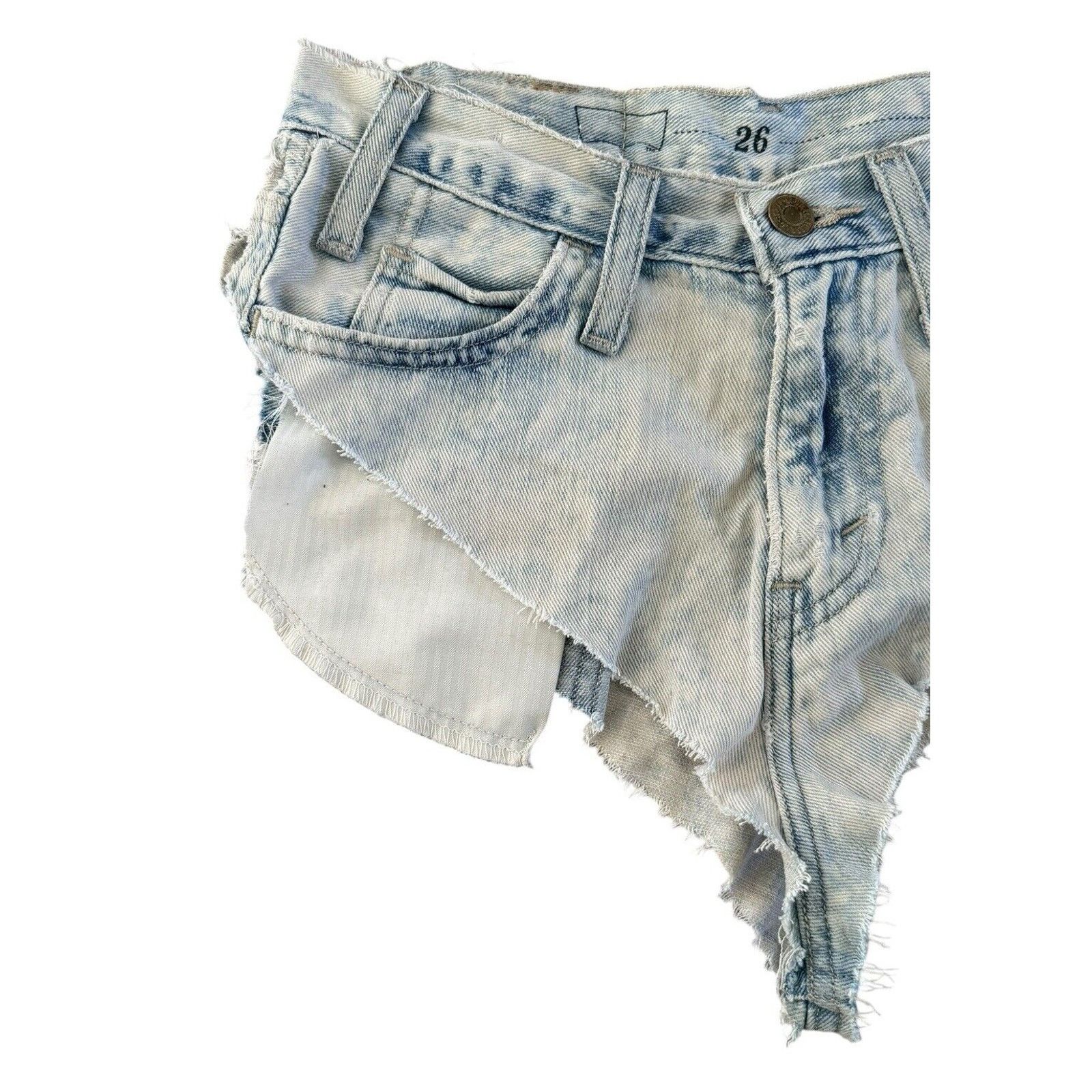 Levi's VINTAGE LEVIS Orange Tag Bikini Booty Cut Off Acid Shorts Size 26" / US 2 / IT 38 - 5 Thumbnail