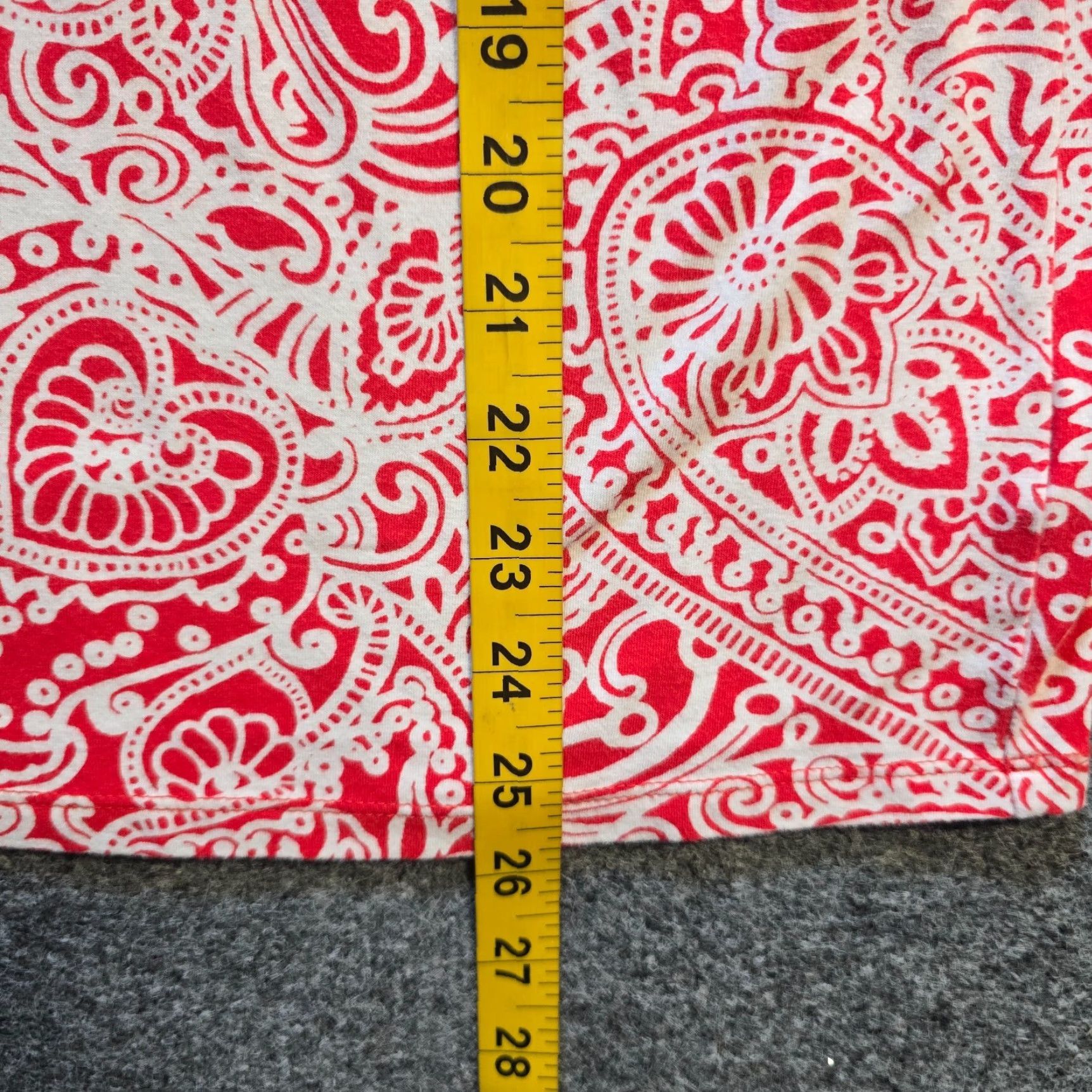 Talbots Talbots Top Womens Size M Red White Floral Boat Neck Stretch Casual Preppy Shirt Size M / US 6-8 / IT 42-44 - 6 Thumbnail