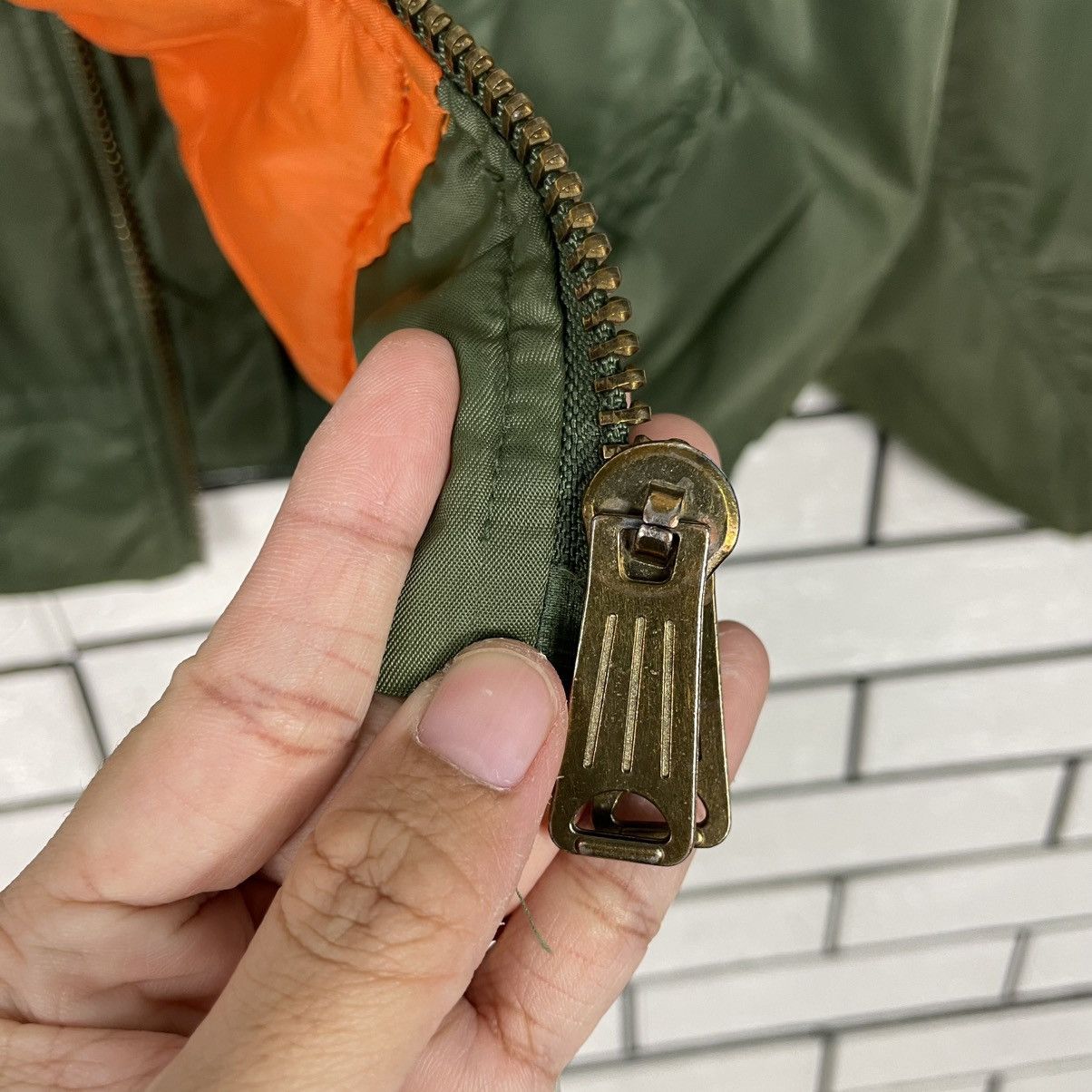 Japanese Brand Phantom Military MA-1 Nylon Flight Bomber Jacket Size US L / EU 52-54 / 3 - 17 Thumbnail