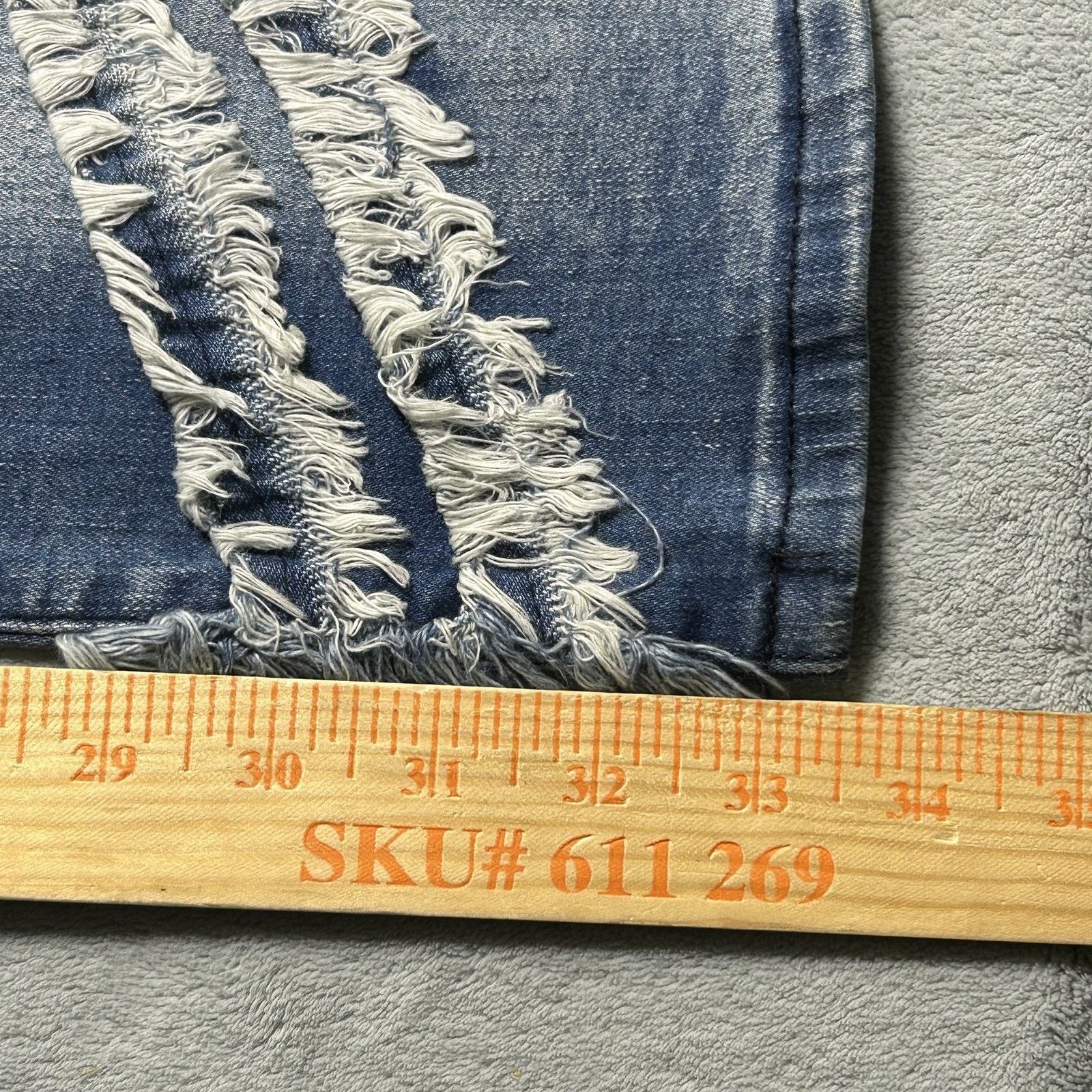 Rockstar Games Patchwork Beyond Baggy Stacked Jeans sz 15 32x33 Hamilton Size 32" / US 10 / IT 46 - 13 Thumbnail