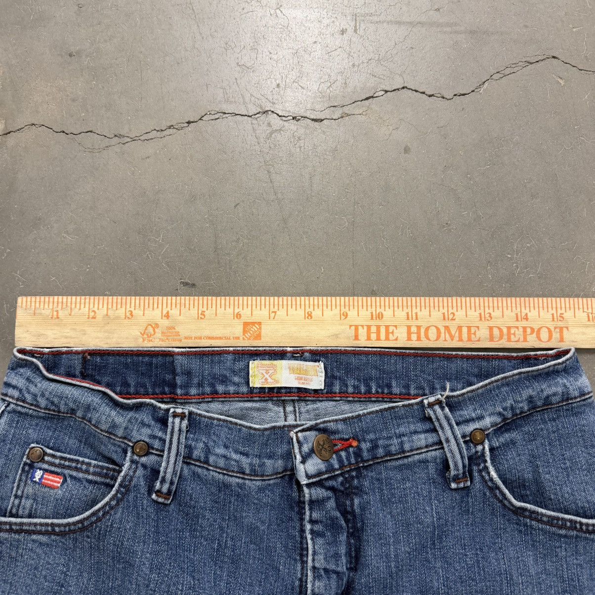 Wrangler Vintage Wrangler Denim Bootcut Jeans Y2K Flared Blue Denim Size US 31 - 5 Thumbnail