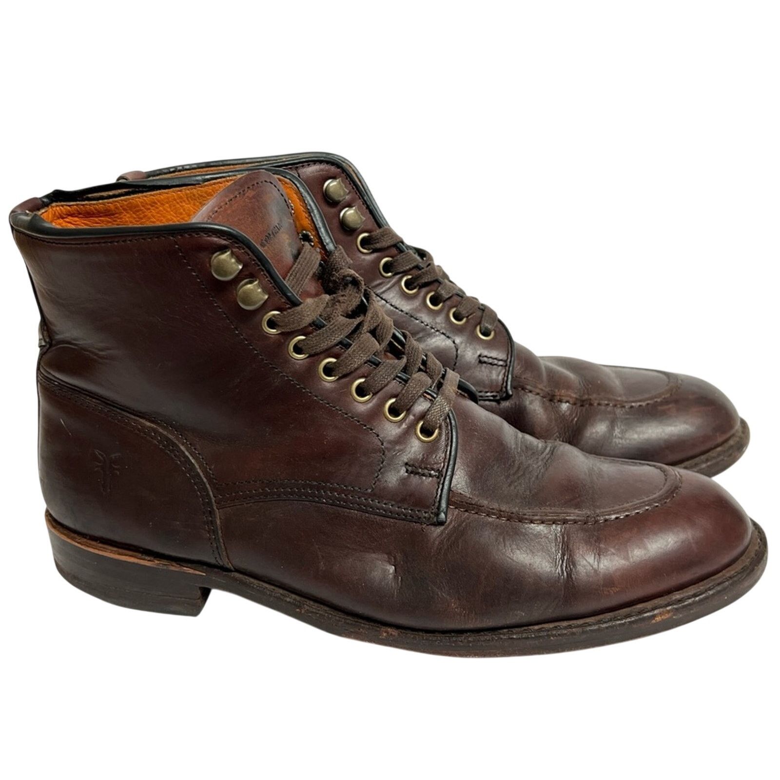 Frye FRYE Walter Made In USA Lace Up Brown All Leather Boots Men Size US 11 / EU 44 - 2 Thumbnail