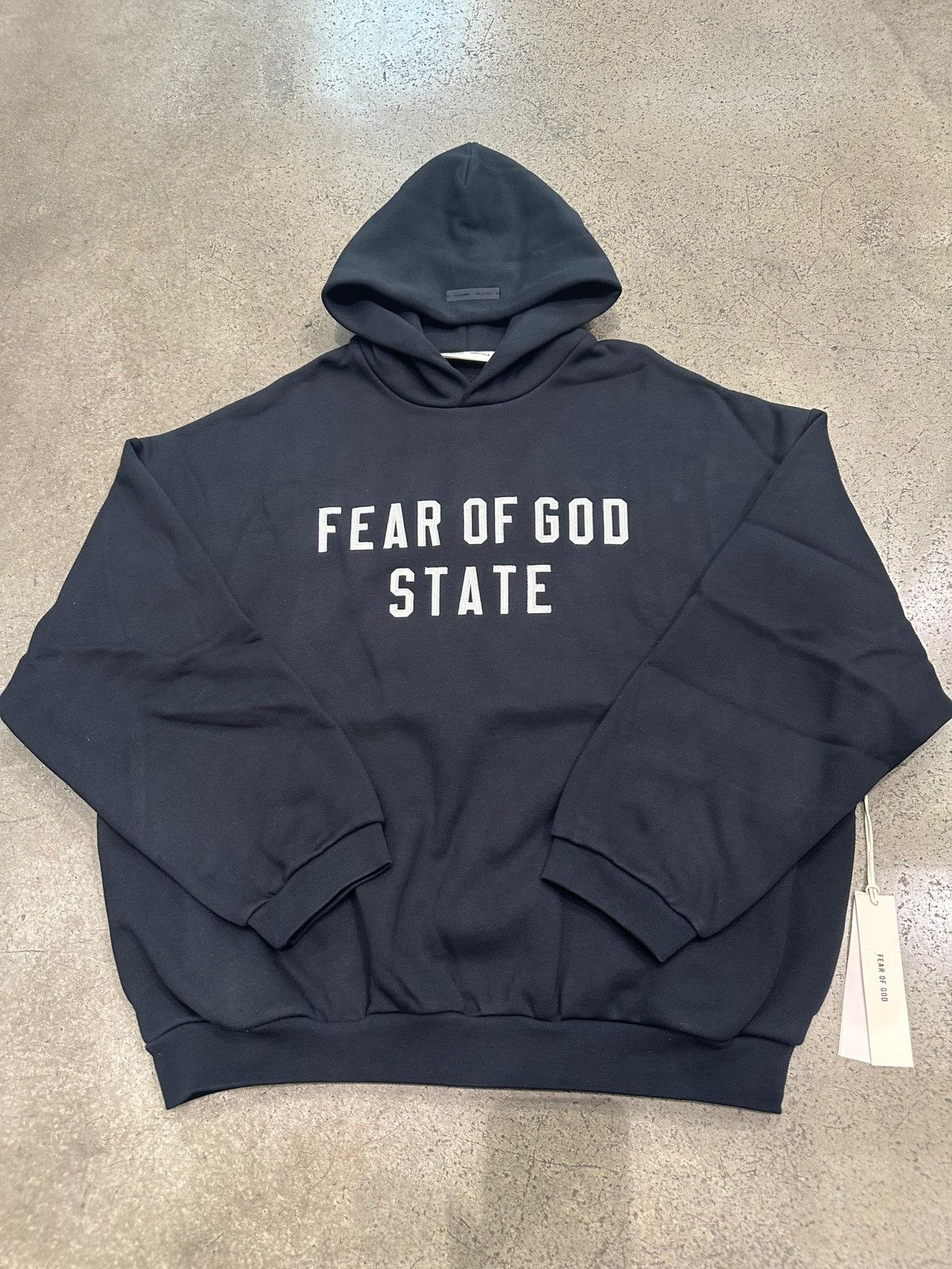 Essentials ESSENTIALS - 90's Fit Fleece Hoodie Jet Black Size US M / EU 48-50 / 2 - 1 Thumbnail
