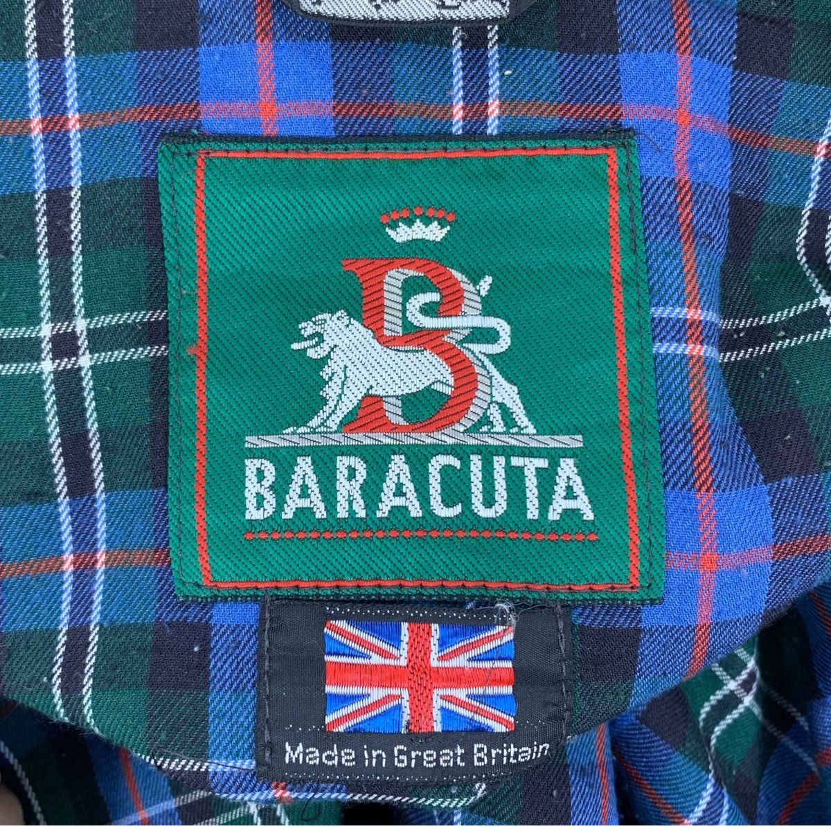 Baracuta Vintage 90s BARACUTA England Tartan Bomber Zipper Jacket Size US L / EU 52-54 / 3 - 6 Thumbnail